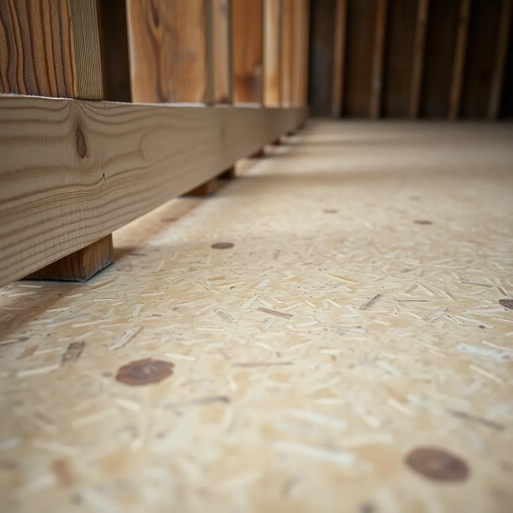 Podłoga z płyt OSB na starych legarach