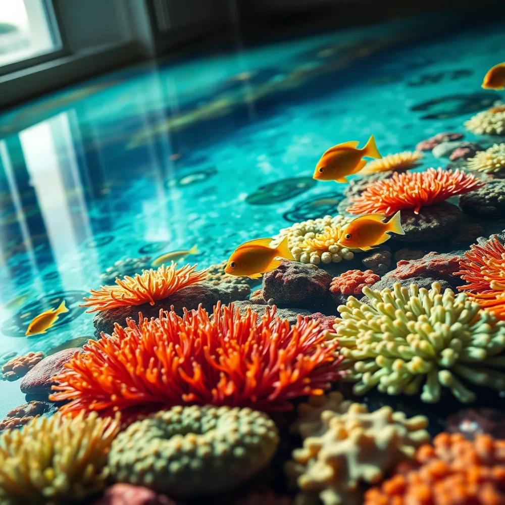 Podłoga z żywicy 3D