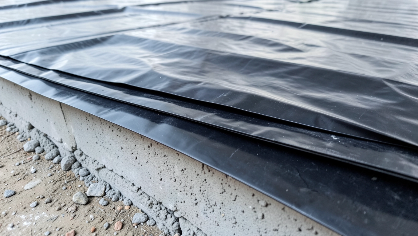 Podwójna folia budowlana na chudziaka