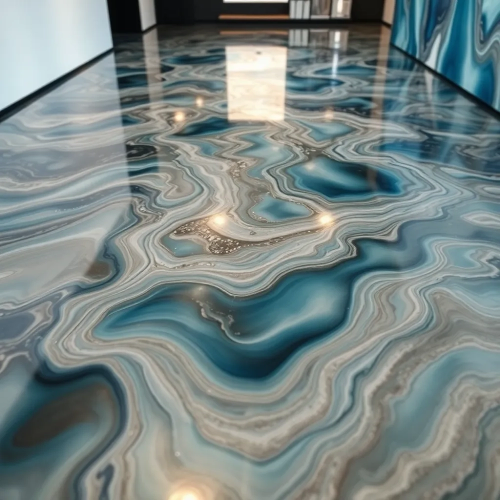 Posadzki żywiczne w 3D