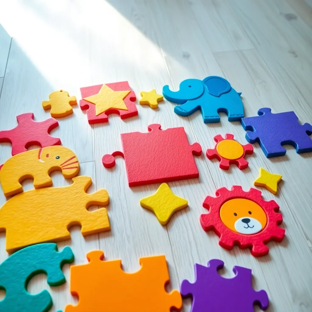 Puzzle na podłogę dla dzieci