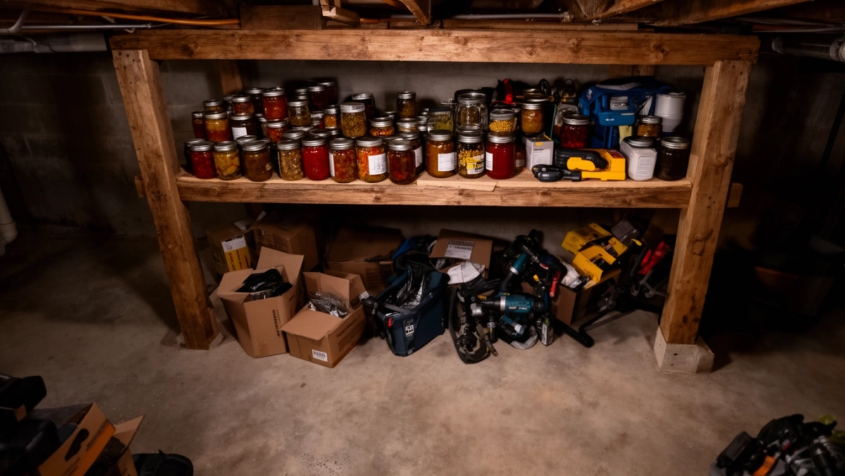 Regał drewniany do piwnicy jak zrobić