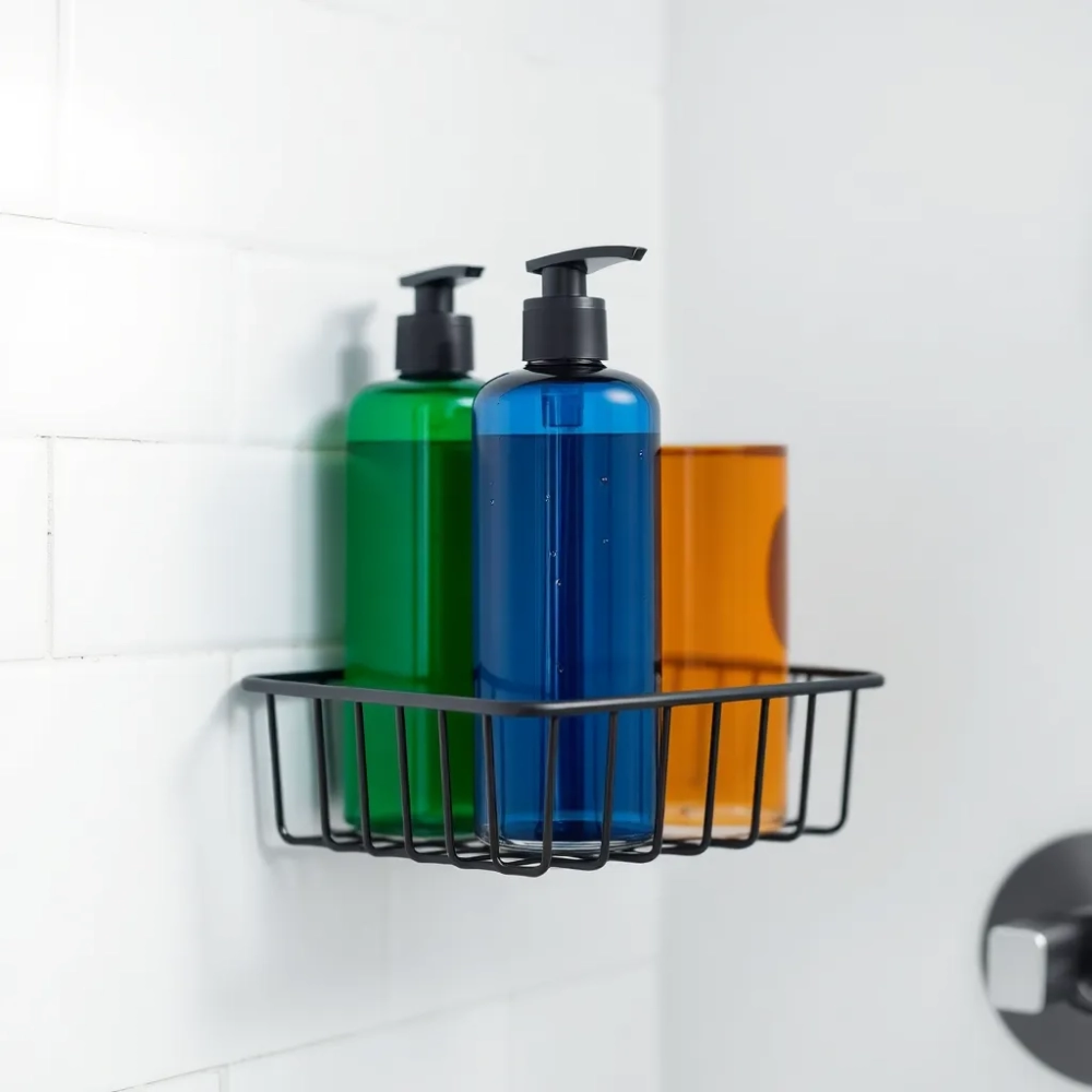 Regał na kosmetyki pod prysznic