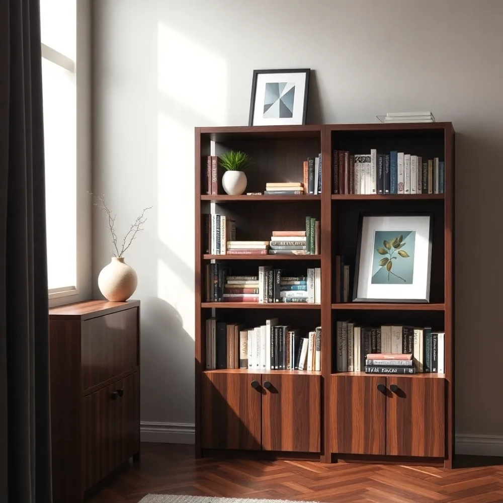 Regał na książki do salonu