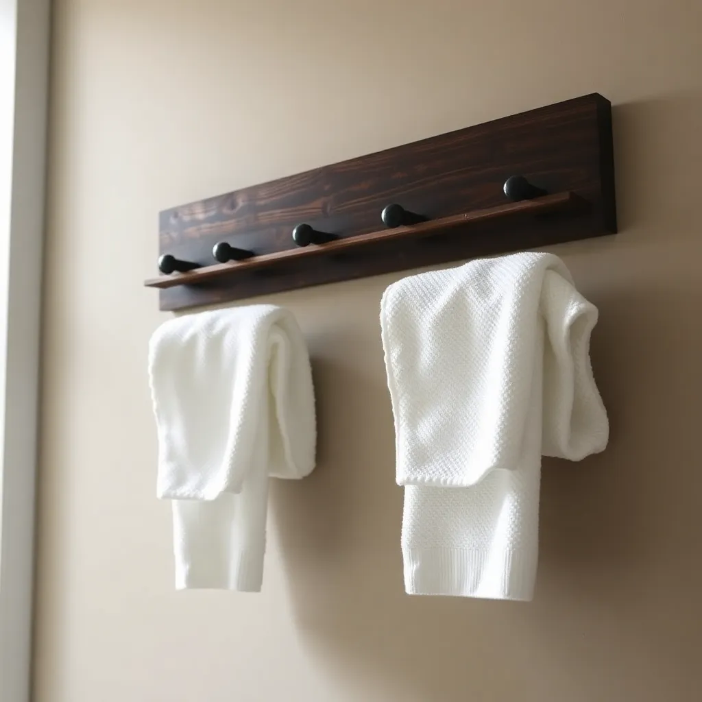 Regał na ręczniki wiszący