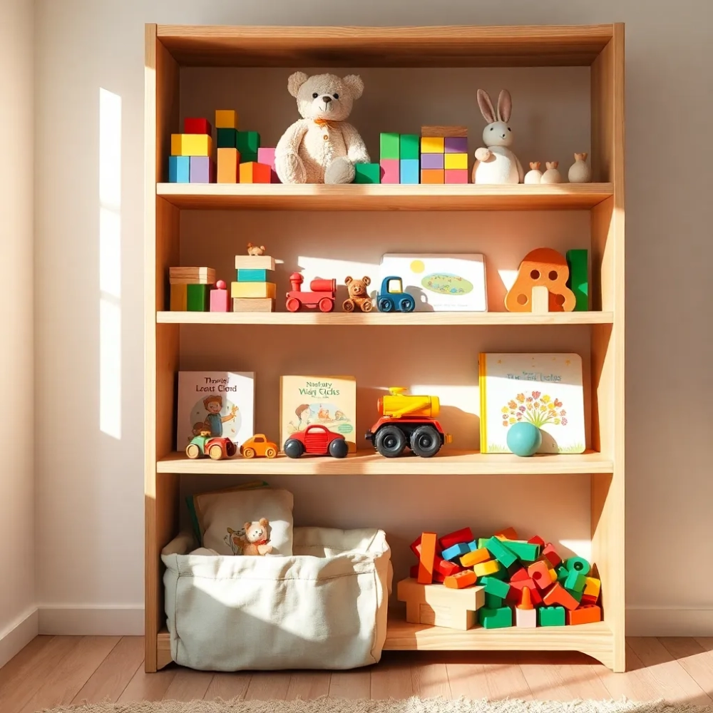 Regał na zabawki dla dzieci