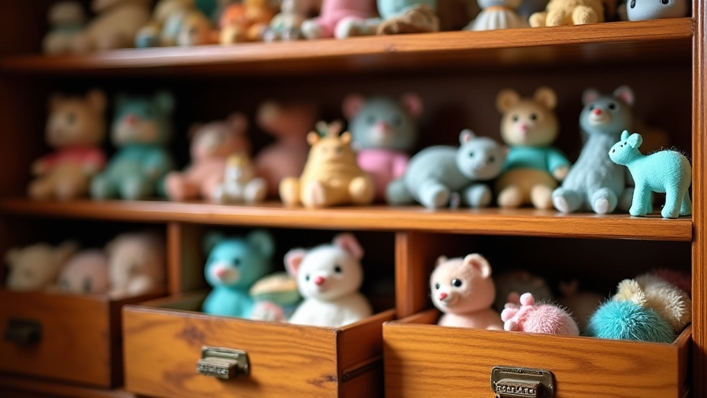 Regał na zabawki z szufladami