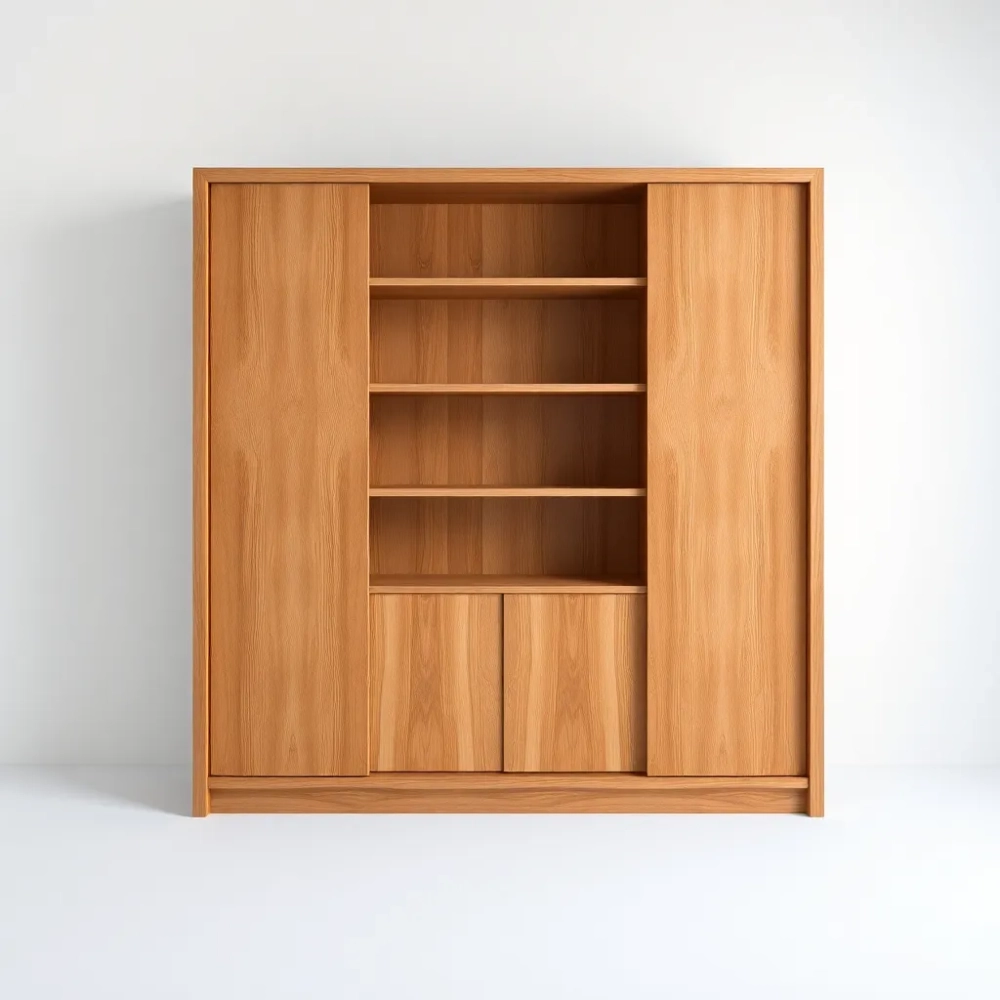 Regał z drzwiami przesuwnymi