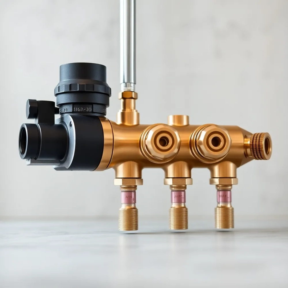 Rozdzielacz do podłogówki z pompą 4 obwody