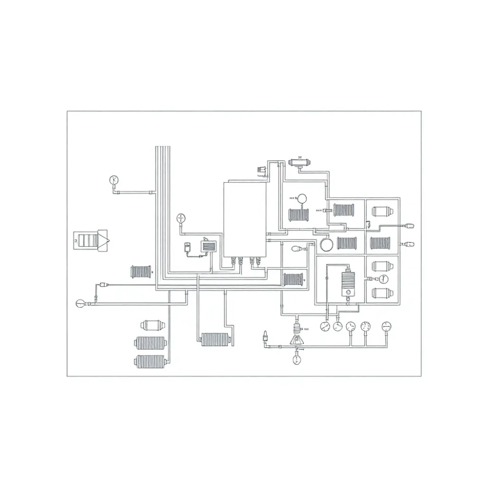 Schemat instalacji co w bloku mieszkalnym