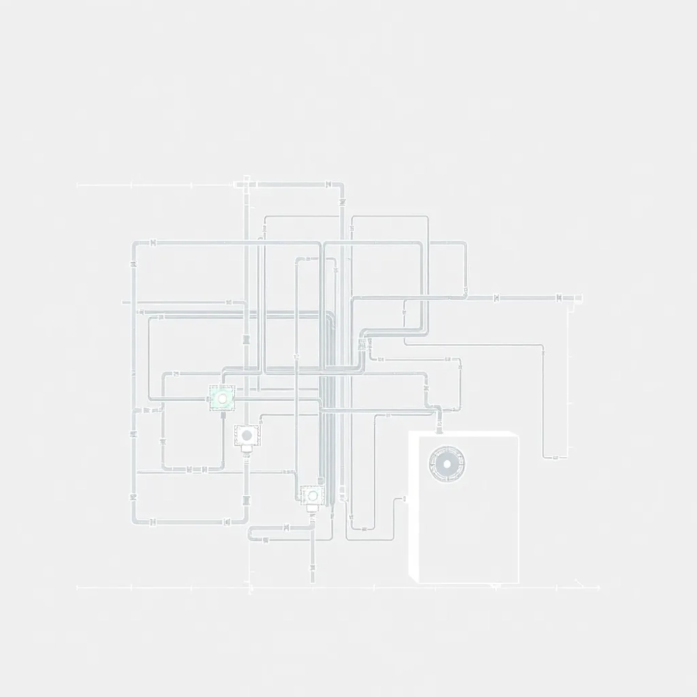 Schemat instalacji co z buforem i pompą ciepła