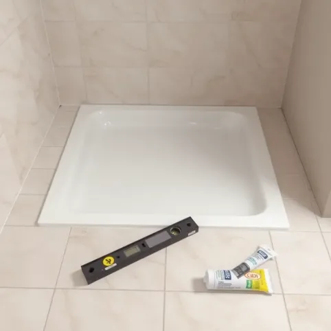 Brodzik posadzkowy montaż