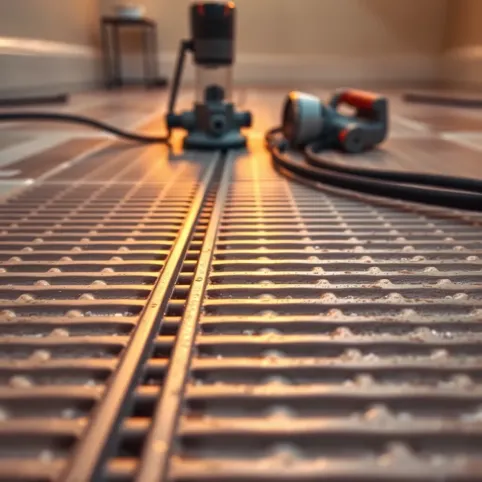 Bruzdowanie pod ogrzewanie podłogowe