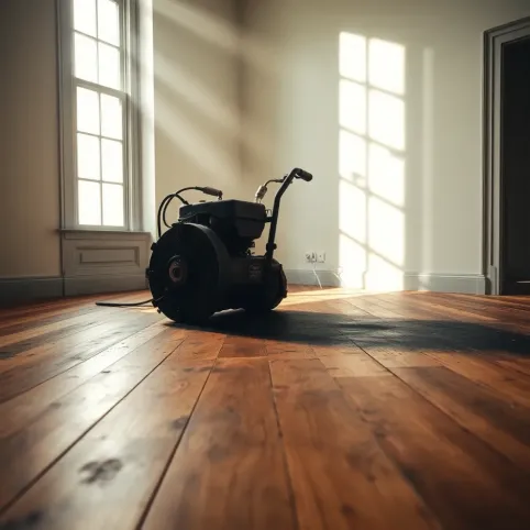 Cyklinowanie starej podłogi z desek