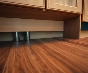 Czy układać panele laminowane pod szafkami w kuchni