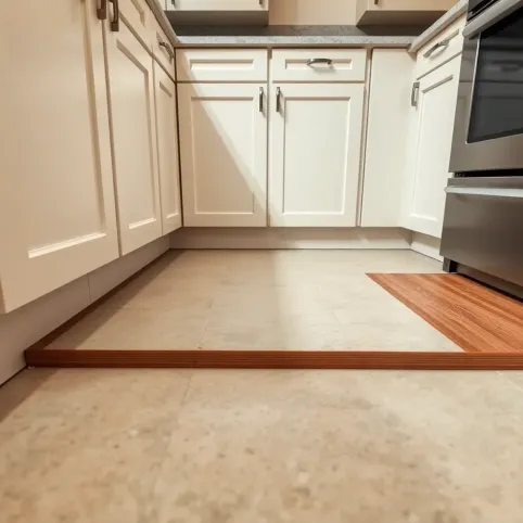 Czy układać panele pod szafkami w kuchni