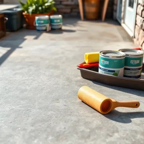 Czym pomalować posadzkę betonowa na zewnątrz
