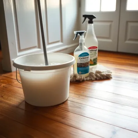 Czyszczenie podłogi drewnianej