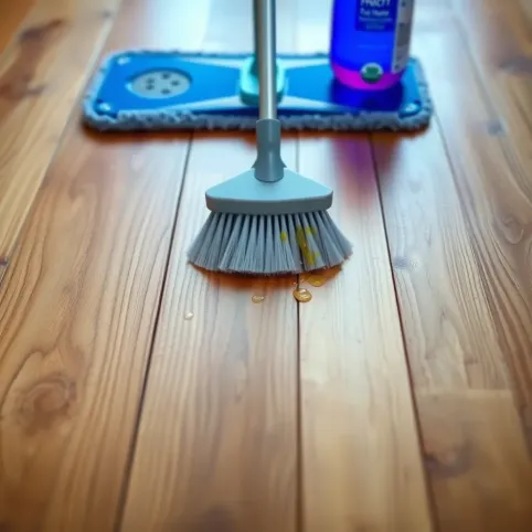 Czyszczenie podłogi szczotkowanej