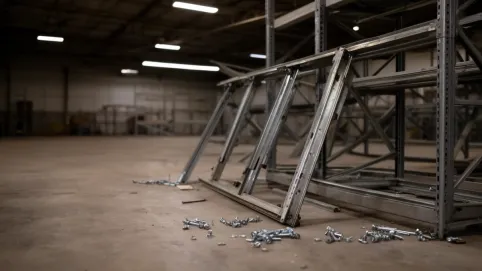 demontaż regałów metalowych