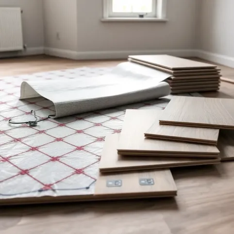 folia grzewcza pod panele  montaż