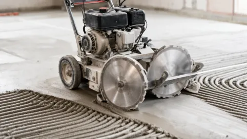 Frezarka do betonu pod ogrzewanie podłogowe wynajem