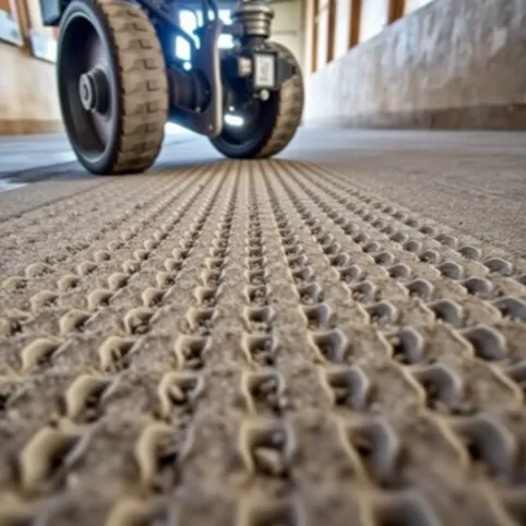 Frezowanie posadzki w oborze