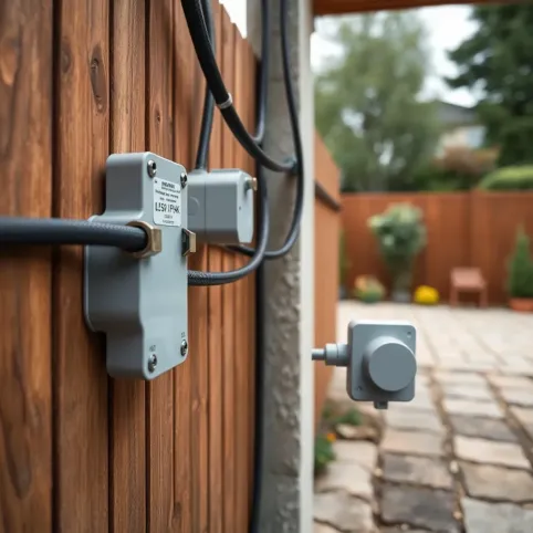 Instalacja elektryczna na zewnątrz budynku