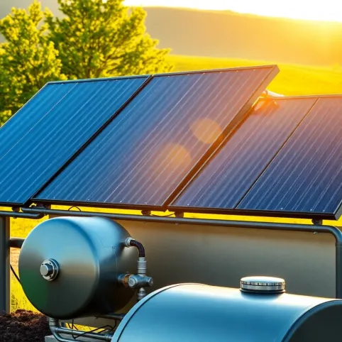 instalacja off grid do grzania wody