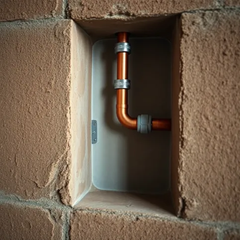 Instalacja wodna w ścianie nośnej