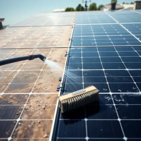 Jak samemu umyć panele fotowoltaiczne