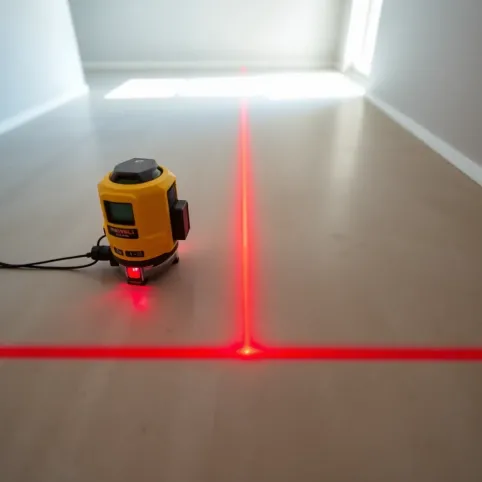Jak sprawdzić poziom podłogi laserem