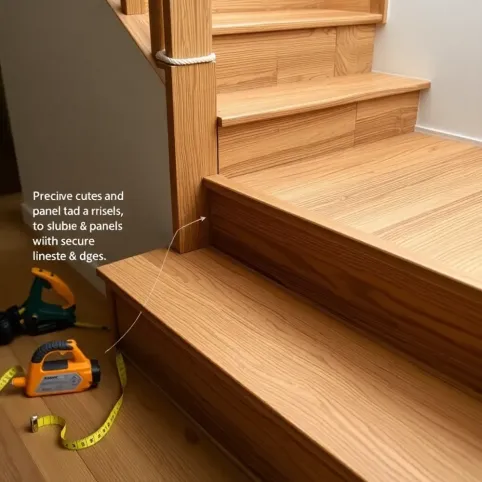 Jak układać panele przy schodach