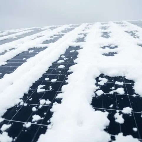 Jak usunąć śnieg z paneli fotowoltaicznych
