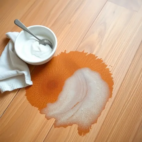 Jak usunąć tłuste plamy z podłogi drewnianej