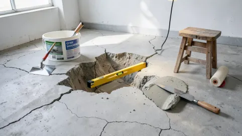 jak wyrównać podłogę betonową