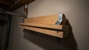 jak zrobić regał do piwnicy