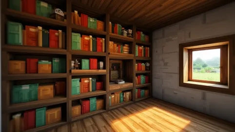 Jak zrobić regał na książki MINECRAFT