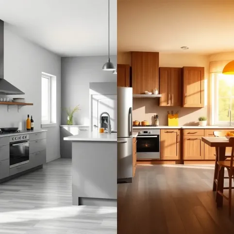 Jaka kuchnia do szarej podłogi