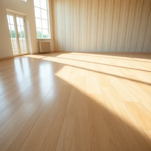 Jasne panele podłogowe z połyskiem