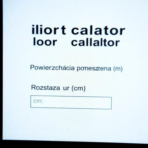 Kalkulator rur ogrzewania podłogowego