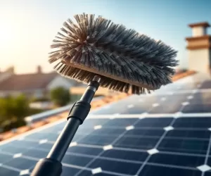 Kij teleskopowy do mycia paneli fotowoltaicznych