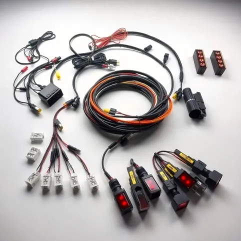 Kompletna instalacja elektryczna do przyczepki samochodowej