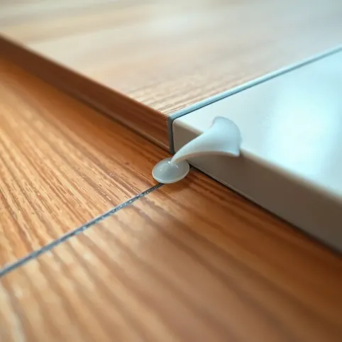 Łączenie paneli z płytkami silikonem