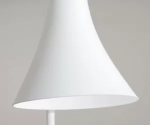 Lampa podłogowa biała nowoczesna