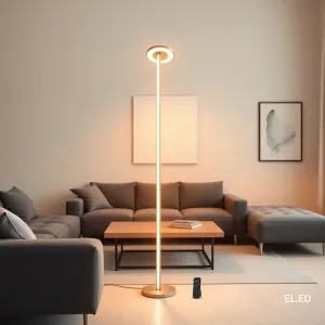 Lampa podłogowa LED z pilotem