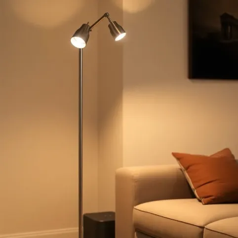 Lampa podłogowa z lampką do czytania