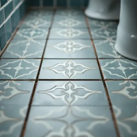 Małe płytki podłogowe do łazienki