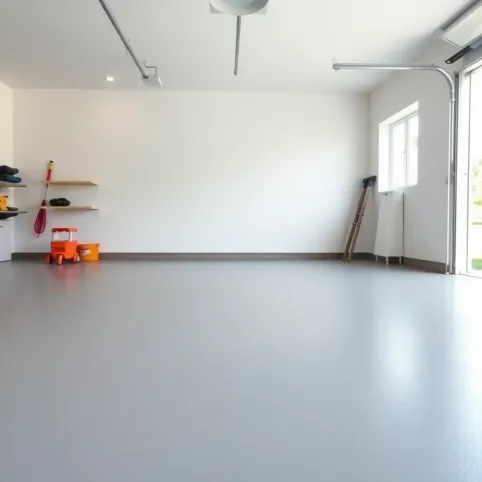 Malowanie posadzki betonowej w garażu