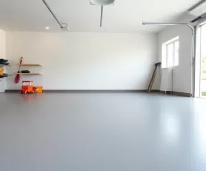 Malowanie posadzki betonowej w garażu